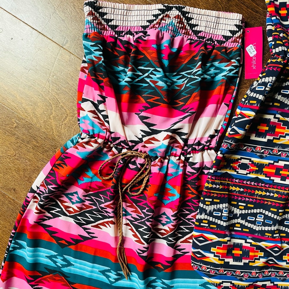 2 Super Cute Never Worn Strapless Summer Dresses Size: XS - Picture 6 of 7